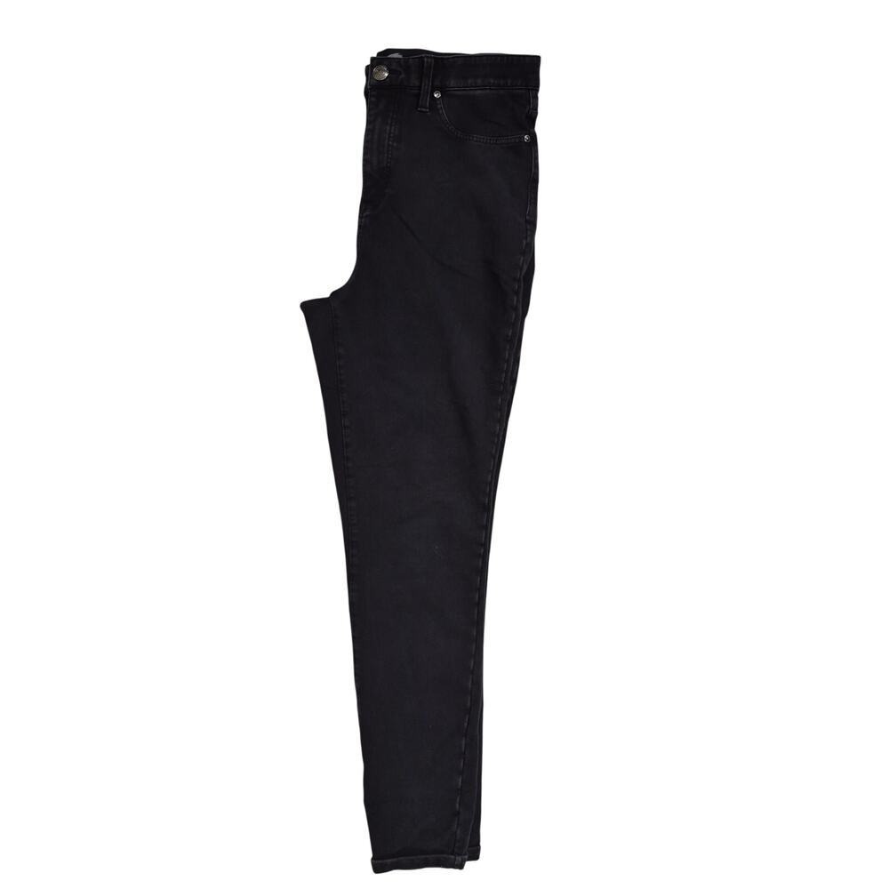 Seven7 Knit Denim Leggings Black Pull On Stretch Jeans Sz 12 - Picture 4 of 7